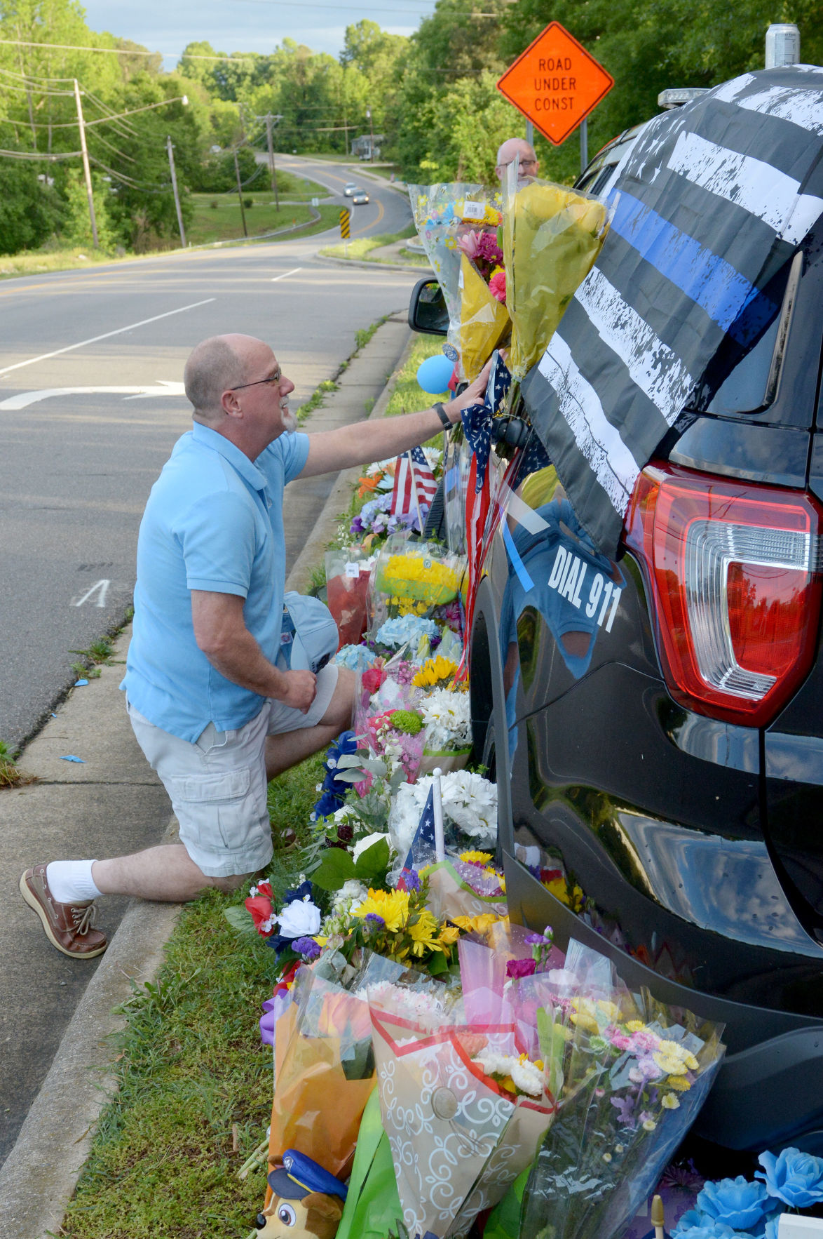 Vigil at car